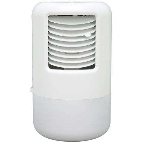 Tragbarer Klimaventilator (500 ml) mit Nachtlichtfunktion, Timer, geringem Geräuschpegel, 3 Geschwindigkeitsstufen, 100–240 V, EU-Stecker