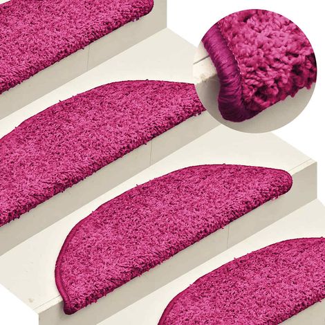 Stufenmatten 30 Stk. 56x17x3 cm Rosa Halbrund