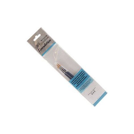 Pinceau Aquarelle - WINSOR & NEWTON - Set de 3 - Tailles 2, 4 & 6 - Contrôle optimal - Pour débutants