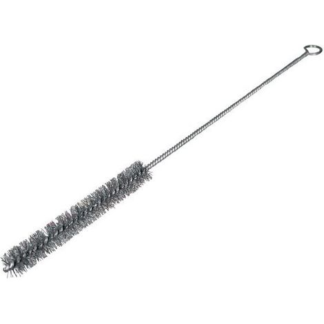 Brosse à buses L.320mm D.10mm 0,15mm STA garniture ondulée L.100mm avec œillet