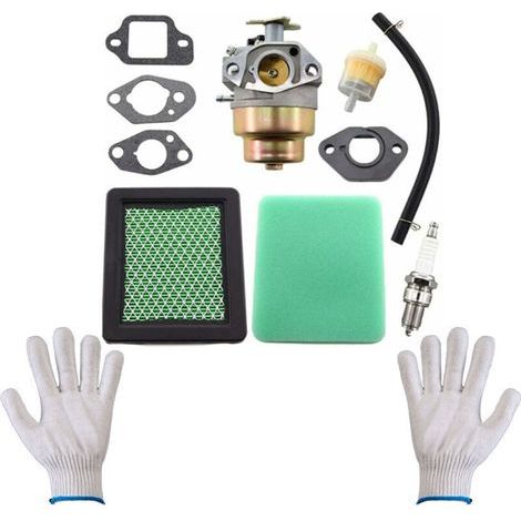 Vergaser mit Dichtung und Luftfiltersatz für Honda GCV135, GCV160, GC135, GC160 Motor HRB216, HRR216, HRS216, HRT216, HRZ216. Ersetzt 16100-Z0L-023 E. Gratis dazu: ein Paar Bluedeer-Handschuhe. (1/5)