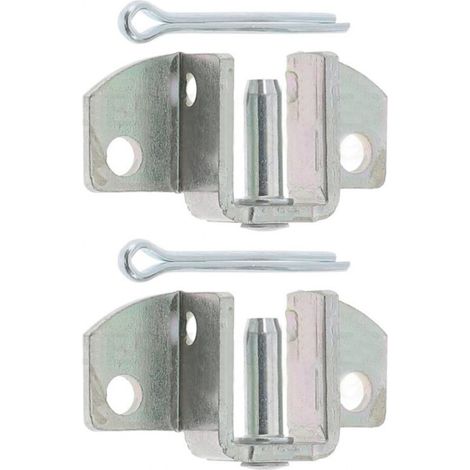 2x Rollladenwellenhalterung mit Stift für 16-mm-Außengewindewelle mit Aushebesicherung. Zubehör für Fensterrollos. Befestigungskappe. (1/3)