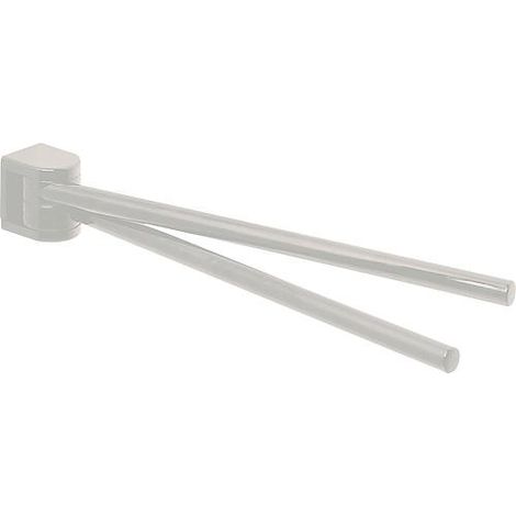 Porte-serviette en nylon couleur : Blanc 19 L : 450 mm/ fixation incluse (1/4)