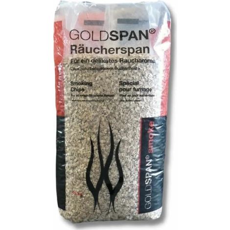 15 kg Räucherspäne Goldspan B 5/10 0,4-1,0 mm (1/5)