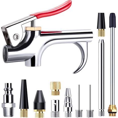 Outils d'air,pistolet à pistolet de buse à air 13PCS / SET 1 / 4IN ACCESSOIRES DE COMPRESSEUR PLIGNE JOURNIQUE 1 / 4I (1/5)
