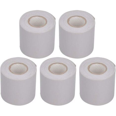 autres Lot de 5 rubans d'étanchéité pour conduits de climatisation, tuyaux en cuivre, PVC, isolation pour climatiseur, ruban résistant à la traction, largeur 60 mm (1/4)