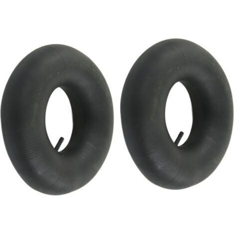 2 cámaras de aire 145/70-6 con válvula de goma recta para karts a pedales de 90 cc, carretillas de mano y cortacéspedes -Crezuo