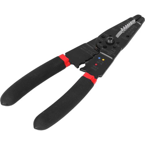 Pince électrique en acier à haute teneur en carbone, coupe nette, conception ergonomique, outil de dénudage et de sertissage (1/5)