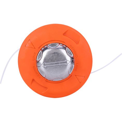 Tête de coupe plastique orange pour débroussailleuse et tondeuse à gazon, pièce de rechange et accessoire pour jardin. (1/5)