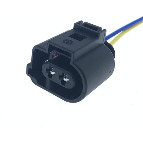1717692-3 1J0 973 722A 2-Loch Volkswagen Audi Wassersprühmotor Nebelscheinwerfer Aktivkohlefilter Magnetventil (1/4)