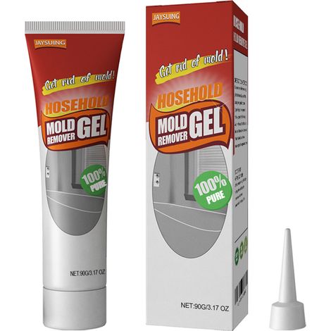 Gel anti-moisissure Jaysuing pour murs (boîte de 90 g) – Gel anti-moisissure et anti-taches pour murs, salles de bains et cuisines (1/5)