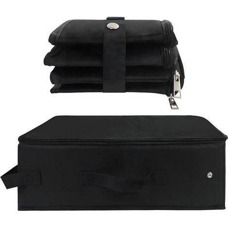 Bac A Litiere,1 Piece Litière Pour Chat De Voyage Avec Couvercle,Maison De Toilette Pour Chat,Pliable Boîte À Litière Imperm[CA85] (1/5)