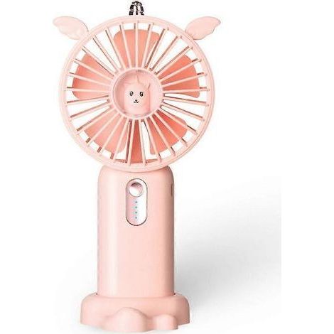 HONORNIC - Ventilateur portable, ventilateur de bureau USB, pour les voyages, le bureau, la maison - Rose