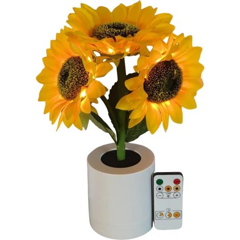 Lampe Lumineuse Fleur LED Dimmable et Rechargeable (1/5)