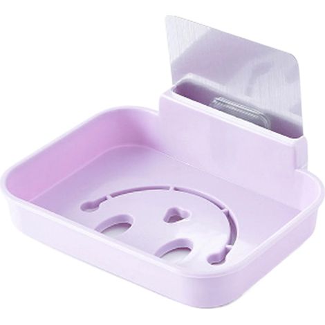 1 porte-savon à ventouse, drainage intégré, PP résistant, pour salle de bain, murs lisses (1/5)