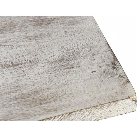 Table console en bois de manguier coloris blanc vieilli - Longueur 150 x Profondeur 41 x hauteur 76 cm -PEGANE- (1/5)