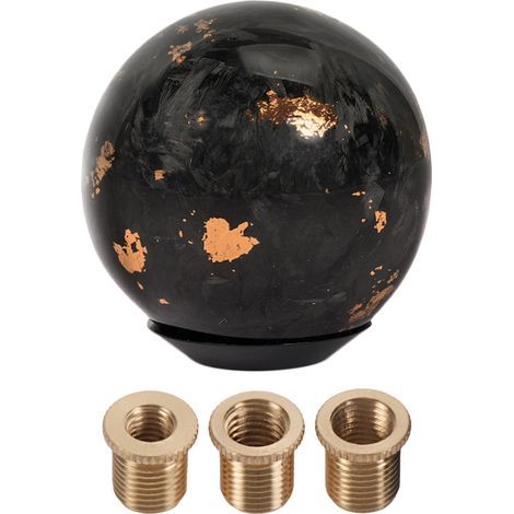 Pièces de personnalisation automobile : Pommeau de levier de vitesse en fibre de carbone forgée, pommeau de levier de vitesse pour transmission automatique - Orange (1/4)