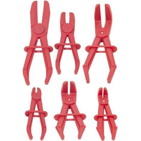 Pince a Collier Durite, 6 Pièces Pinces pour Tuyaux Flexibles, Pince à Collier de Serrage, Pinces Tuyau pour Tuyaux Flexibles, Freins, Conduites de Carburant, Chauffages, Radiateurs,