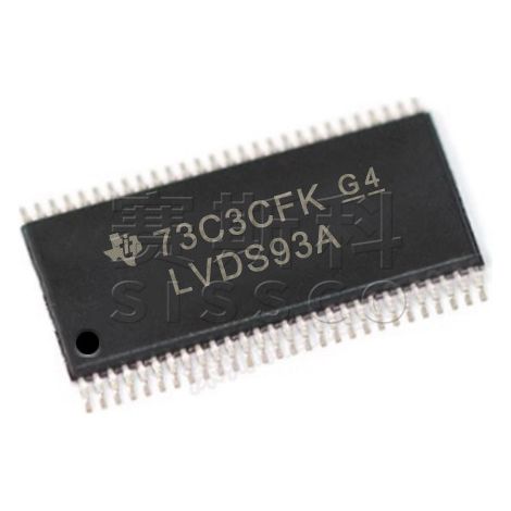 Elektronische Bauteile SN65LVDS93ADGGR und SN75LVDS83ADGGR, jeweils 5 Stück.