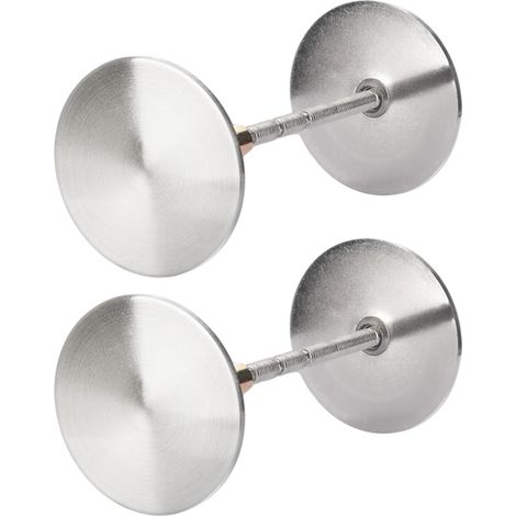 Plaque de recouvrement pour trou de porte, lot de 2, alliage de zinc (1/5)