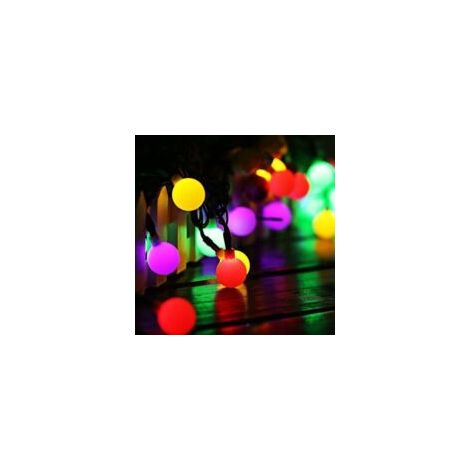 20 LED Luci a stringa solari da esterno da 5 m con 8 modalità di illuminazione - Bella decorazione per esterni, illuminazione interna/esterna per giardino, patio, balcone - Crezuo