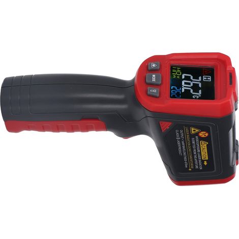 Thermomètre infrarouge portable haute précision avec écran couleur pour objets industriels (1/5)