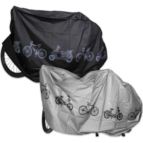 Housse de protection pour vélo - Lot de 2 - Étanche - Anti-poussière - Protection UV - 200 cm x 110 cm