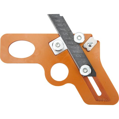 Couteau à rogner pour le travail du bois, lame en acier allié de 6 mm, rabot à bords et coins, couteau à gratter pour bandes PVC, double usage (1/5)