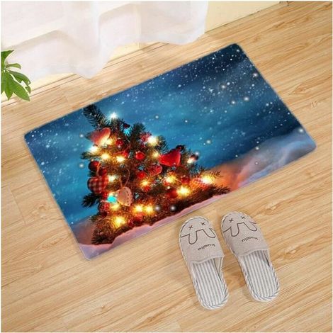 Paillasson d'extérieur pour noël et nouvel an, paillasson décoratif pour la maison,40x60CM (1/4)