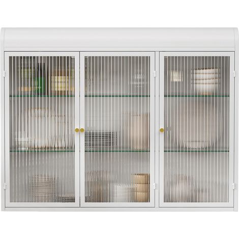 CAIziCAIziArmoire vitrée murale cintrée à 3 portes, adaptée aux cuisines (1/5)