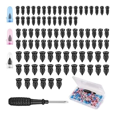 90 Pcs Vacuum Tire Repair Rubber Nails with Screwdriver (1/5)