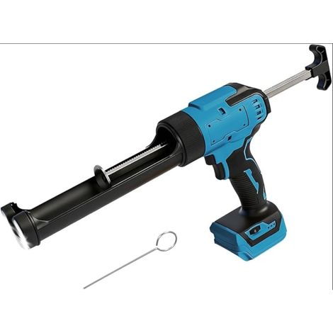 Pistolet à calfeutrer sans fil pour 18 V, mastic électrique en silicone cartouches de ml avec vitesses réglables, affichage numérique, lumière LED et anti-goutte, (1/5)