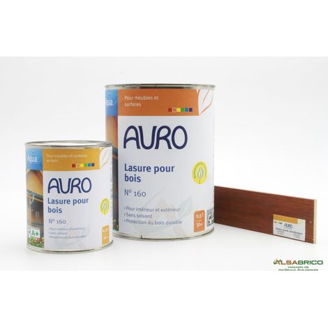 Lasure pour bois n°160 AURO, Noyer - (1/3)