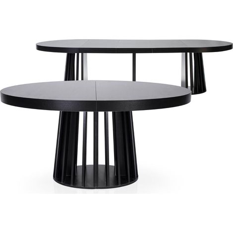 Table ovale extensible Eliza Noir