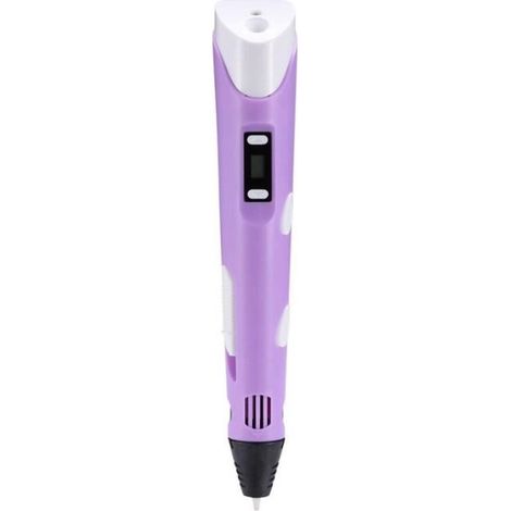 Stylo d'impression 3D de marque, stylo imprimante 3D DIY, écran numérique violet (1/2)