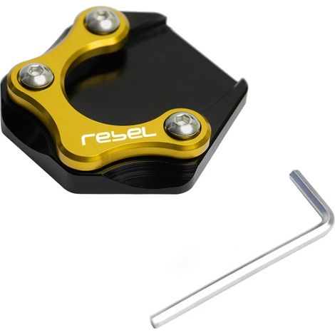 (Or) Compatible avec HONDA rebel500 250 300 REBEL CMX 2017-2024 Accessoires Béquille latérale, extension de béquille, plaque de support maxpower (1/4)