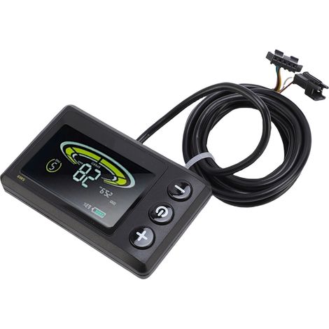 Compteur LCD pour vélo électrique, trottinette électrique ABS, écran couleur, panneau de commande avec câble SM pour guidon de 22,2 mm/0,9 pouce (1/5)