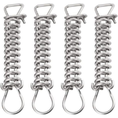 Lot de 4 ressorts complets pour bâche de piscine en acier inoxydable robuste pour tous les temps (1/4)