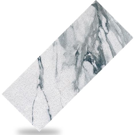 Tapis de bain antidérapant 40 x 100 cm : tapis de bain doux et confortable, avec trous d’évacuation de l’eau. Tapis de massage en PVC et luffa, antidérapant, pour baignoires, douches e zones humides. (1/5)