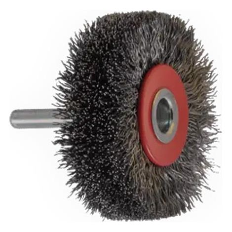 Brosse Circ. Tige De 6 Mm D70Mm Ép.18 Mm Laiton Ondulé 0,30Mm Osborn
