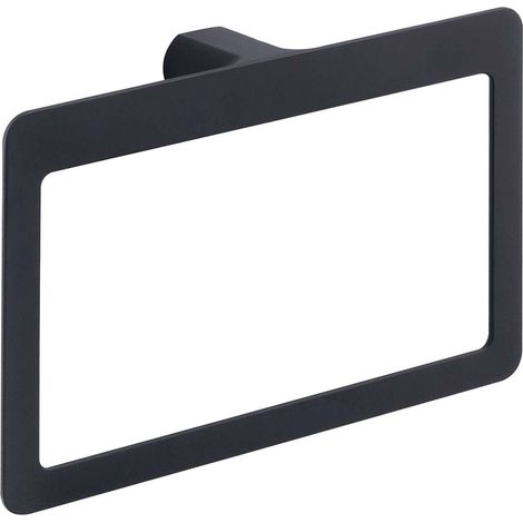 Portasalviette ad anello pirenei nero matt - 23×5,1×15,1 cm (1/5)
