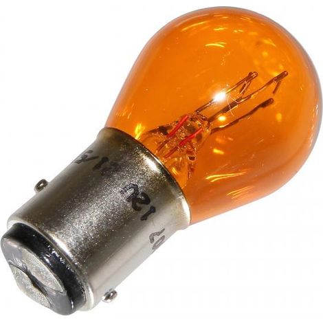 Ampoule lampe orange 522907 Flosser BAY15d 12V 21/5W pour moto (1/2)