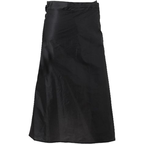 Jupe de pluie imperméable en nylon 15D avec revêtement en silicone ultra léger et réglable (noir) (1/5)