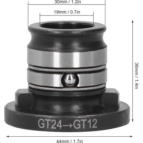 GT24-GT12 Adapter-Gewindeschneidfutter (1/4)