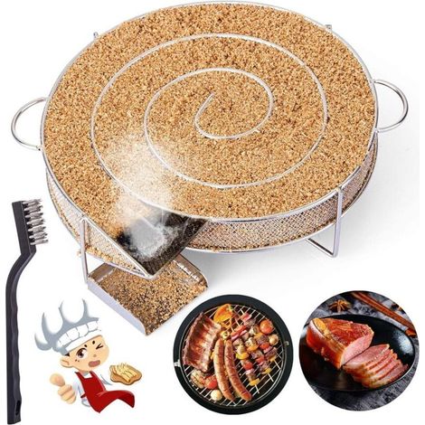 Générateur de fumée froide pour fumoir – Acier inoxydable – Surface grillagée pour circulation optimale – Compatible barbecues (1/5)