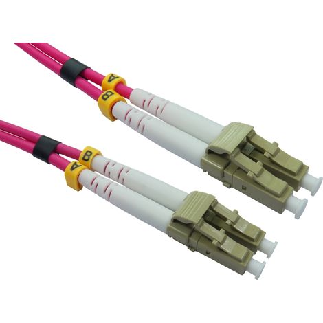 Câble fibre optique RS PRO 20m Avec connecteur / LC, Multi-mode, 2 fibres, LSZH ( Prix pour 1 )
