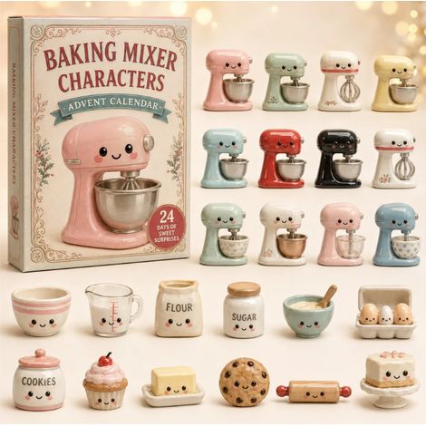 New Christmas Advent Calendar 2026 - Baking Time Advent Calendar - B - 3D