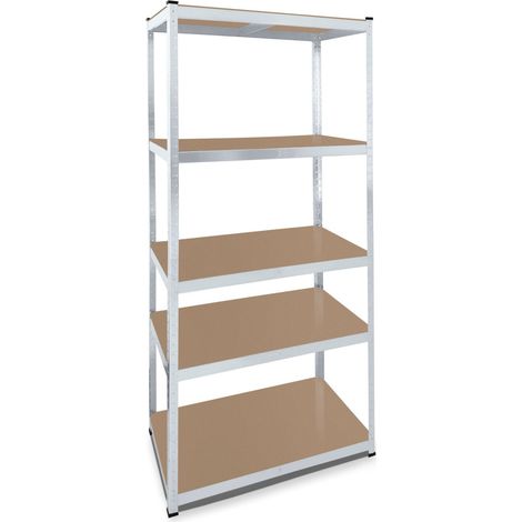 Lagerregal 200 x 100 x 50 cm Traglast 875 kg Regal Schwerlastregal Steckregal verzinkt (1/3)