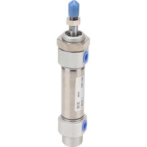 Vérin pneumatique SMC à tige de piston filetée, mini-équipement en acier inoxydable à 2 actions (1/5)