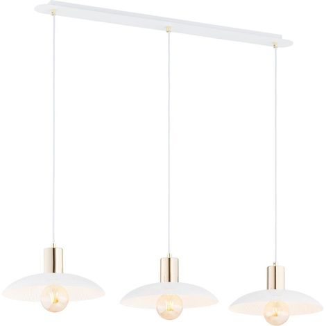 Lampada a Sospensione Spirit, Acciaio verniciato a polvere, Bianco, 90x100x30 cm